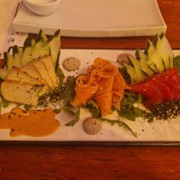 Sashimi (vegà) at Legumi Sushi Vegan in Lisbon