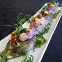 Creative sushi rolls at Legumi Sushi Vegan in Lisbon