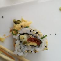 Dried tomato, asparagus, caper, mayo 7/10 at Legumi Sushi Vegan in Lisbon