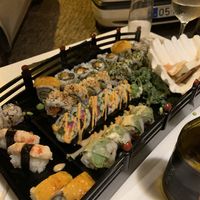 Sushi bridge at Legumi Sushi Vegan in Lisbon