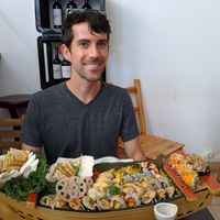Boatload of sushi at Legumi Sushi Vegan in Lisbon