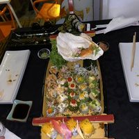 All you can eat sushi boat. at Legumi Sushi Vegan in Lisbon