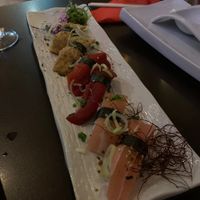 Nigiris starter at Legumi Sushi Vegan in Lisbon