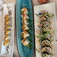 A selection of hand rolls at Legumi Sushi Vegan in Lisbon