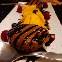 Dessert at Legumi Sushi Vegan in Lisbon