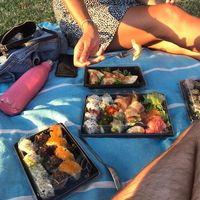 Delicious vegan sushi picnic! at Legumi Sushi Vegan in Lisbon