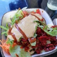 Vegan kumpir with hummus at The Fresh Seeds in Berlin