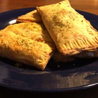 Empanadas de queso at Veggie Lunch in Santiago