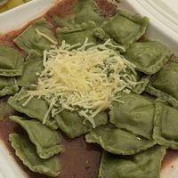 🍝 Ravioli Espinacha Humus at Veggie Lunch in Santiago