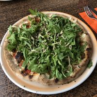 pizza with vegan cheese and truffles at Pizza 33 in Koper