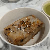 Auspicious yam cake at Thunder Tree 擂茶树 - VivoCity in Central Singapore