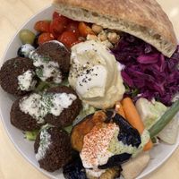 Falafel salad  at Chick Peace 칙피스 - Gangnamgu in Seoul