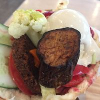 The vegan burger  at Chick Peace 칙피스 - Gangnamgu in Seoul