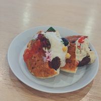 vegan pita and falafel pita at Chick Peace 칙피스 - Gangnamgu in Seoul