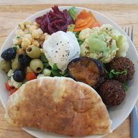 Vegan salad at Chick Peace 칙피스 - Gangnamgu in Seoul