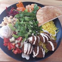 Falafel rice 9900 Won at Chick Peace 칙피스 - Gangnamgu in Seoul