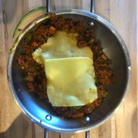 Vegan skillet. Cheeze was Chao. Soyrizo oily and overwhelming. Very few veggies. at Bee Brothers in Romeoville