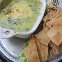 Cheese and spinach dip at Lima in Riohacha