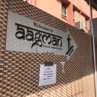 Stairway on outside of building at Aagman in Georgetown