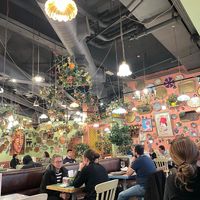 Interior of restaurant at Comptoir Libanais - Bluewater in Dartford