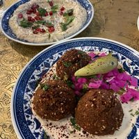 Falafel and the incredible bubba ganoush at Comptoir Libanais - Bluewater in Dartford