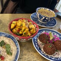 Spicy potatoes at Comptoir Libanais - Bluewater in Dartford