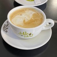 Cafe con letche de avena  at La Piparra in Bilbao