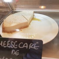 Tigernut milk cheesecake at La Piparra in Bilbao