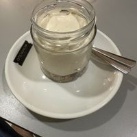 Manjar blanco  at La Piparra in Bilbao