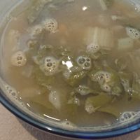 (Sizzling) legume soup at La Piparra in Bilbao