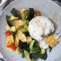 Thai curry, very delicious!!!  at Loving Hut - Zlicin in Prague