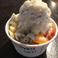 “The Maca McNut” made w vegan yogurt at The Spot in Kapaa