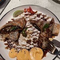 duck roti rolls  at Tyranny of Distance in Windsor