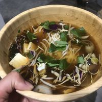 TakeOut spicy Lemongrass soup. So good!!!!   at Fresh Mint in Scottsdale