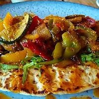 Roast vegetable flatbread at Urban Food House in Bowness-on-windermere