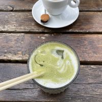 Iced matcha and americano   at Mr. Morris in Tilburg