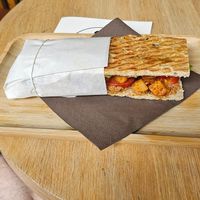 fake chicken sandwich at Mr. Morris in Tilburg