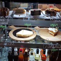 A lot of vegan cakes at Mr. Morris in Tilburg