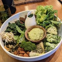 Green power protein bowl at Cafe Vida in Canggu