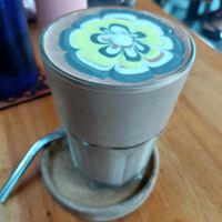 Mocha protein smoothie at Cafe Vida in Canggu