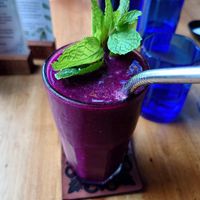 Berry juice at Cafe Vida in Canggu