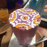 This was such a tasty smoothie. So pretty too. The juice shots were great too!  at Cafe Vida in Canggu
