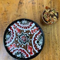 chocolate smoothie bowl w/ gf paleo granola (by request) at Cafe Vida in Canggu