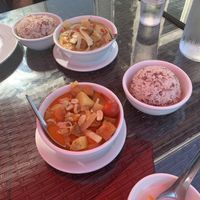 Eating outside at Thonburi Thai Food in Collingwood