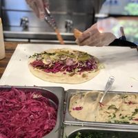 rulle in making at Mr Falafel in Malmo