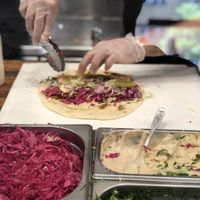 rule in making at Mr Falafel in Malmo