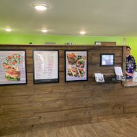 Menu board at Tickled Tummy in Paris