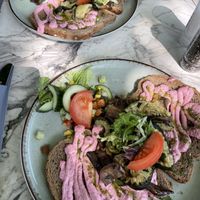 Hummus sandwich  at Johanna's Hof in Castricum