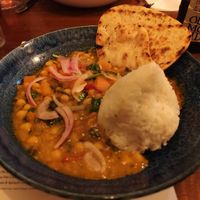 Sweet potato, chickpea, & spinach curry at The Bull in Maidstone