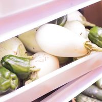 Sustainable local vegetables in food and shop at Pura Vida in Gran Canaria